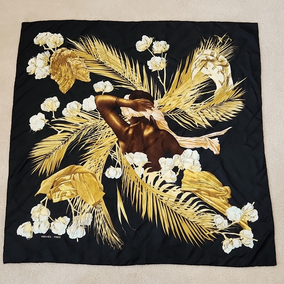 Hermes Scarf "Turbans des Reines" by Michele Szabo 90cm Silk - Picture 1 of 5
